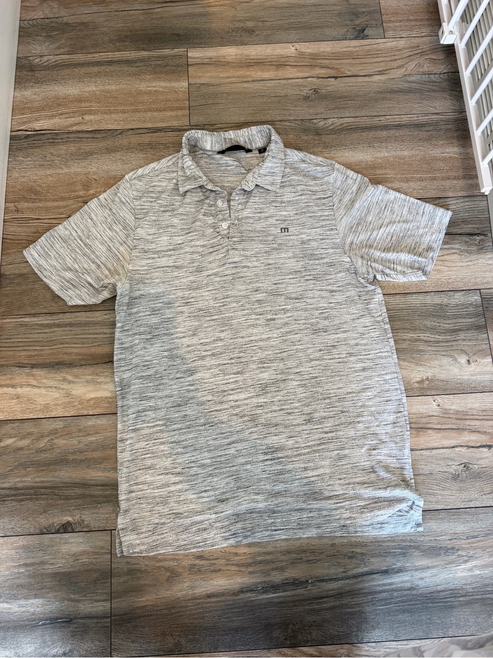 Travis Mathew’s Men's Heather Gray Polo Shirt - Casual Comfort